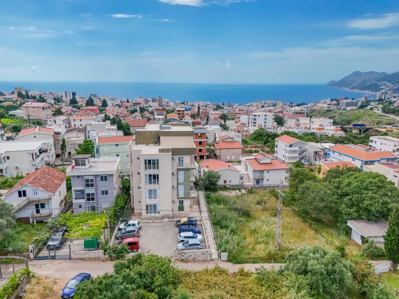 1Bd Modern Apt In Dobra Voda With Roof Access "Moka" بار المظهر الخارجي الصورة
